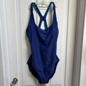 Speedo Women’s Athletic Blue Swimsuit Size 18